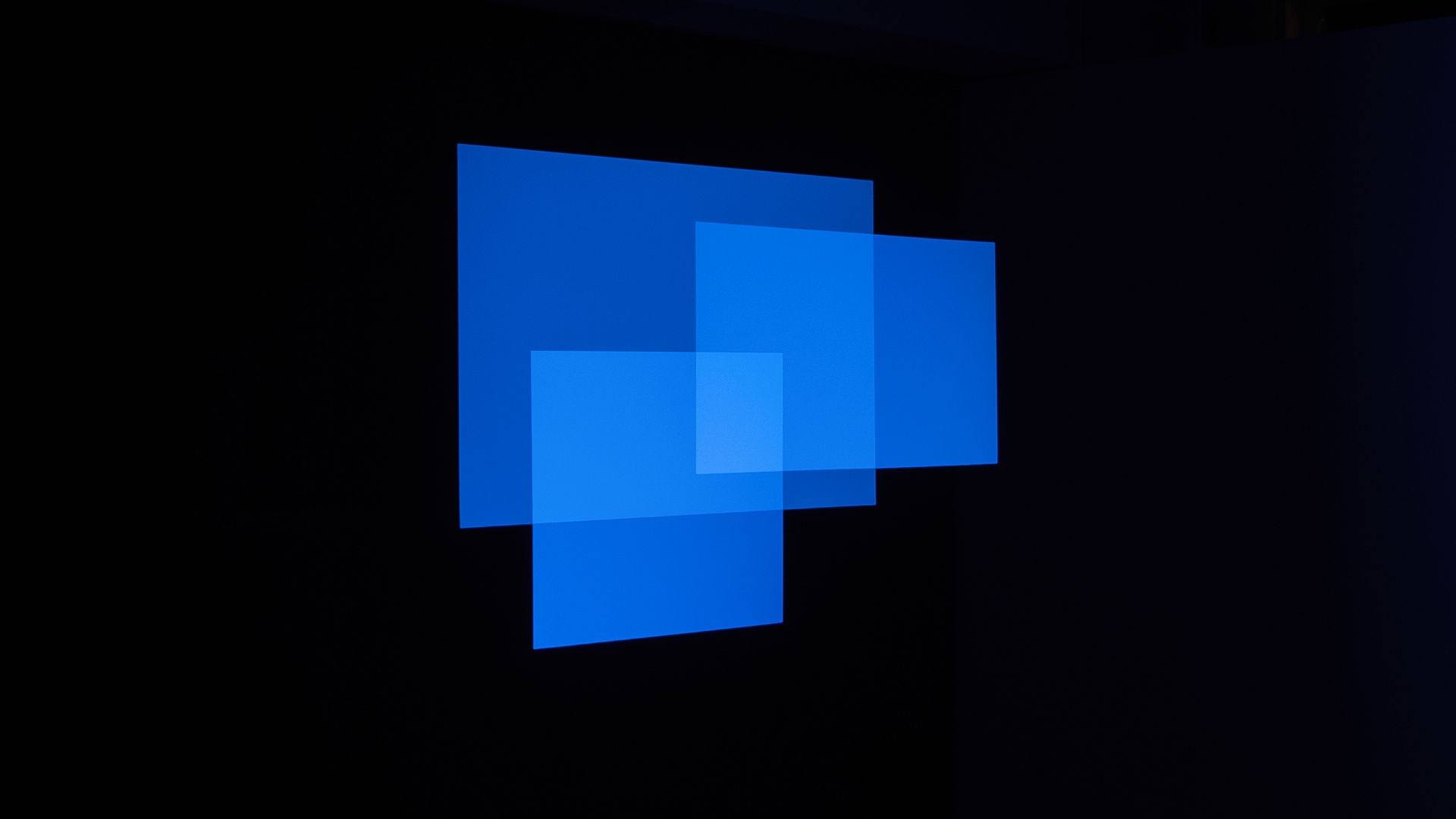 青いスクリーン